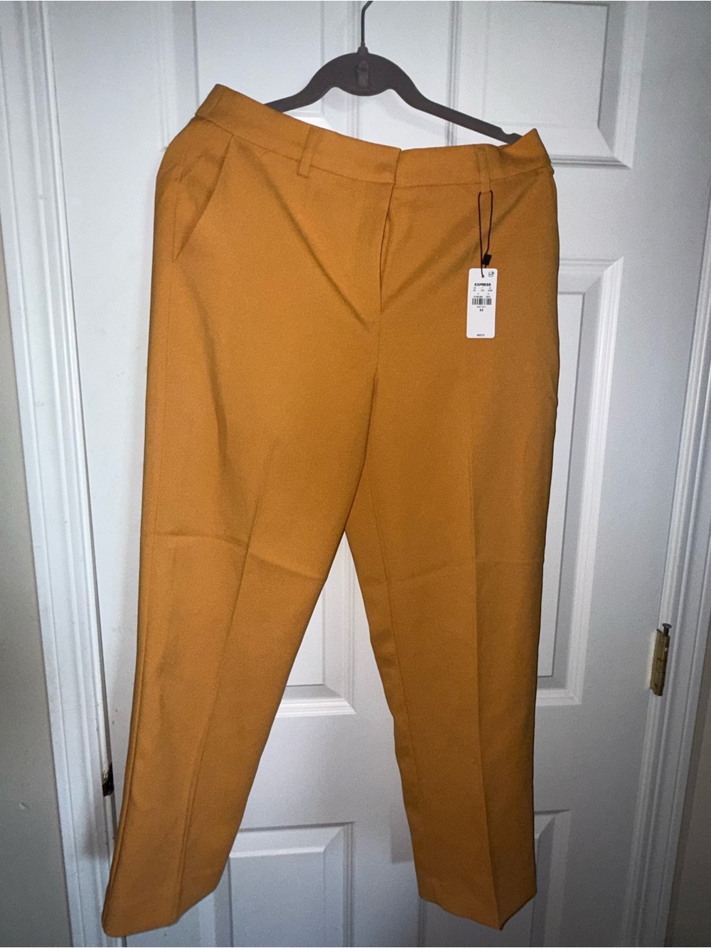 Express Women's Mustard Editor Ankle Pants